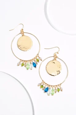 Cato Glass Shaky Circle Disc Earrings> Earrings