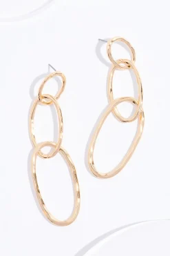 Cato Link Linear Earrings> Earrings