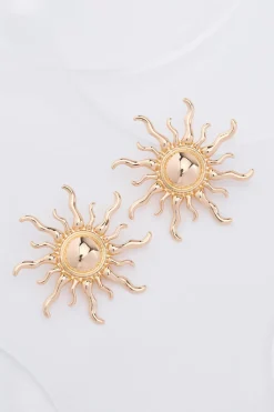 Cato Sun Clip- On Earrings> Earrings
