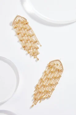 Cato Tassel Chain Earrings> Earrings