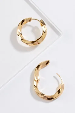 Cato Twist Hoop Earrings> Earrings