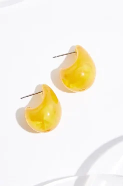 Cato Golden Huggie Earrings> Earrings