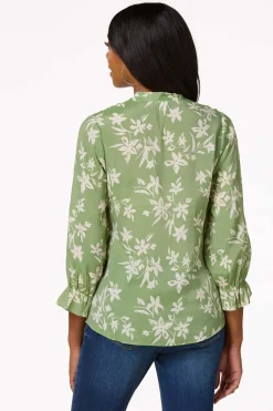 Cato Green Floral Shirt> Tops