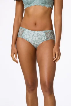 Cato Green Ivory Lace Panel Panty Set> Intimates