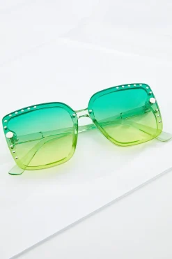 Cato Green Stud Trim Sunglasses> Sunglasses