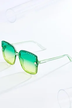 Cato Green Stud Trim Sunglasses> Sunglasses