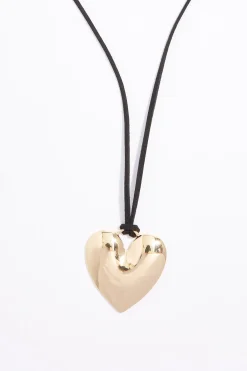 Cato Heart Pendant Cord Necklace><noscript><img width=