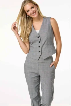 Cato Houndstooth Vest> Suiting|Jackets & Vests
