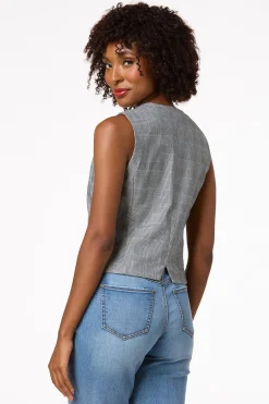 Cato Houndstooth Vest><noscript><img width=