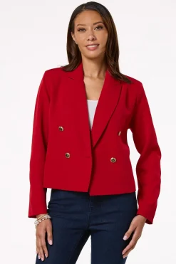 Cato Icon Button Cropped Blazer> Suiting|Jackets & Vests