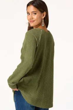 Cato Inspirational Waffle Top> Tops