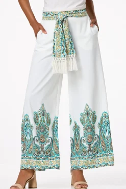 Cato Island Paisley Pants><noscript><img width=