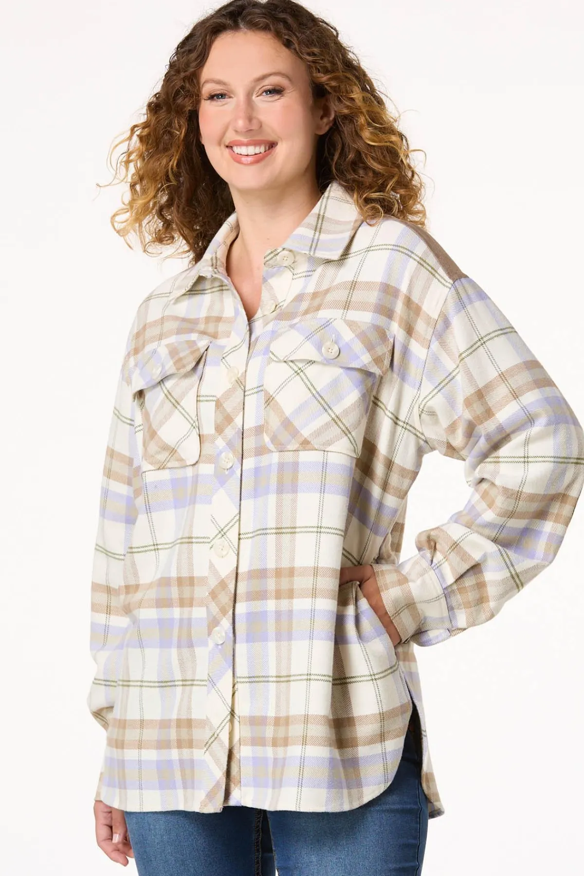 Cato Plaid Shacket> Jackets & Vests