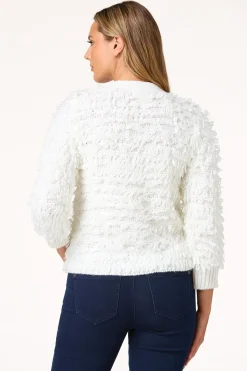 Cato Ivory Textured Cardigan> Sweaters
