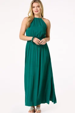 Cato Jacquard Smocked Waist Maxi Dress> Dresses