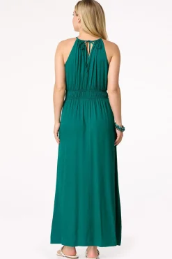 Cato Jacquard Smocked Waist Maxi Dress><noscript><img width=