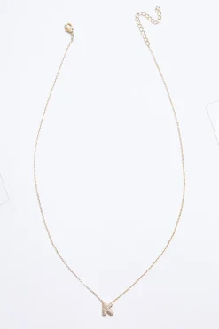 Cato K Initial Bubble Necklace><noscript><img width=