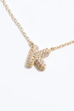 Cato K Initial Bubble Necklace><noscript><img width=