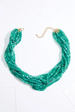 Cato Knotted Lucite Bead Necklace> Necklaces