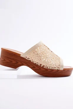 Cato Lace Crochet Vamp Sandals> Sandals
