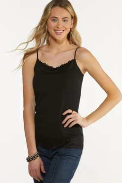 Cato Lace Trim Cami> Tops