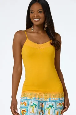 Cato Lace Trim Cami><noscript><img width=