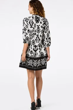 Cato Lace Trim Shirt Dress> Dresses