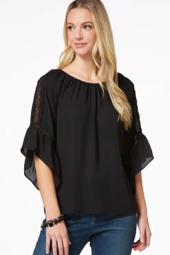 Cato Lacy Bell Sleeve Top> Tops
