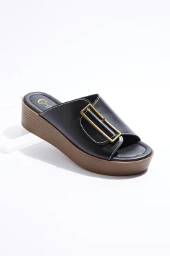 Cato Large Buckle Slide Sandals> Sandals