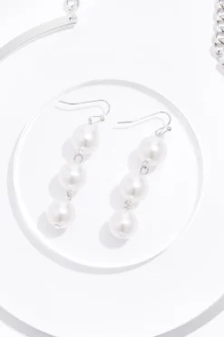 Cato Large Pearl Wire Necklace Set><noscript><img width=