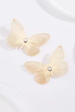 Cato Laser Cut Butterfly Earrings> Earrings