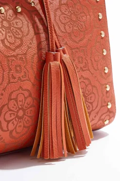 Cato Laser Cut Studded Satchel><noscript><img width=