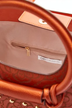 Cato Laser Cut Studded Satchel><noscript><img width=