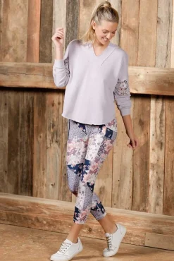 Cato Lavender Floral Patchwork Leggings> Athleisure|Pants