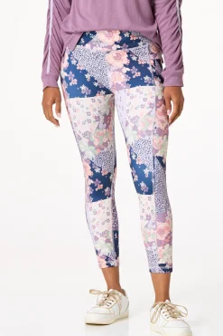 Cato Lavender Floral Patchwork Leggings> Athleisure|Pants