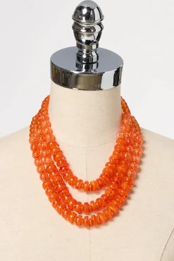 Cato Layered Lucite Short Necklace> Necklaces