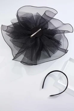 Cato Layered Net Feather Fascinator><noscript><img width=
