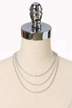 Cato Layered Chain Necklace> Necklaces