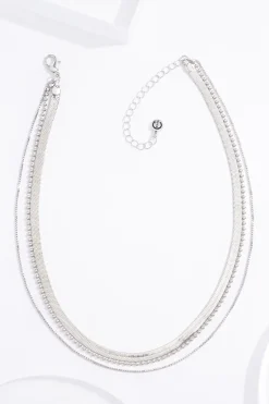 Cato Layered Snake Chain Short Necklace> Necklaces