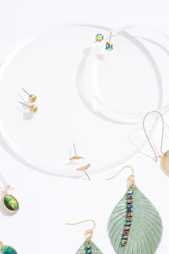 Cato Leaf Multi Stud Earring Set> Earrings
