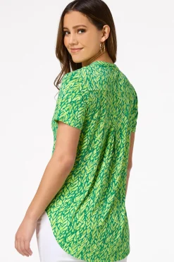 Cato Leaves Of Green Top> Tops