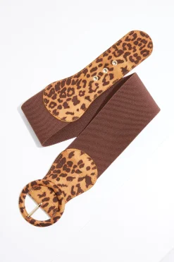 Cato Leopard Buckle Stretch Belt> Belts