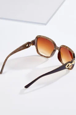 Cato Leopard Square Sunglasses><noscript><img width=