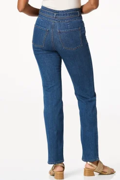 Cato Level Up Tie Waist Ankle Jeans> Jeans