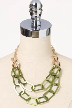 Cato Linked Layer Short Necklace> Necklaces
