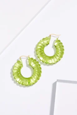 Cato Lucite Bubble Hoop Earrings> Earrings