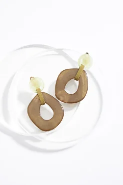 Cato Lucite Clip- On Earrings> Earrings