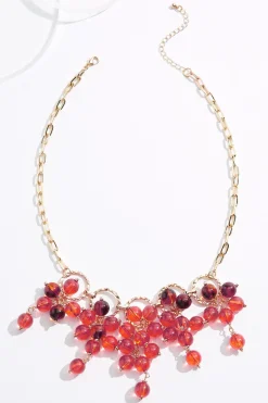 Cato Lucite Cluster Short Necklace> Necklaces