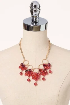 Cato Lucite Cluster Short Necklace> Necklaces
