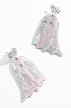 Cato Lucite Ghost Earrings> Earrings